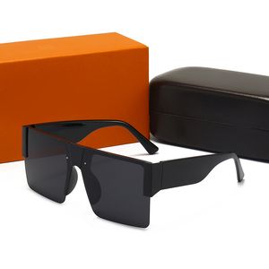 Летние высококачественные знаменитые солнцезащитные очки мужские негабаритные с плоским верхом женские солнцезащитные очки цепочка женские квадратные оправы модельер с упаковкой