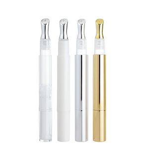 3ml Refillerbar Tom Twist Pen med Metall Massager Tips för Eye Cream Serum Lip Gloss Container Essentiell olja