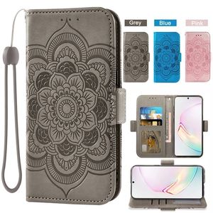 Brieftaschen-Hüllen für Samsung Galaxy Note 10 Plus Pro Lite 10+ Edge Fundas Capa Magnetkartenfach Lanyard Stand Flip Cover Geldbörse