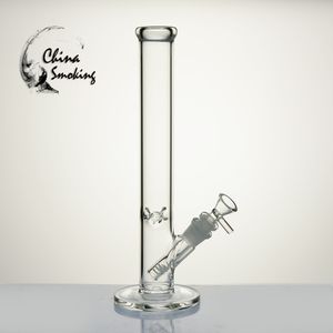 12-Zoll-Bong-Wasserpfeifen, Wasserpfeifen, Bongs, Eisfänger, dickes Glas zum Rauchen, mit 3-Zoll-Downstem-Glasschale