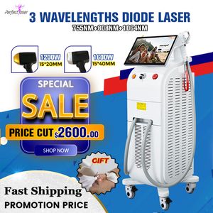 3 wavelength 808 diode laser hair removal permanently painfree hairs remover spa salon use lazer machine