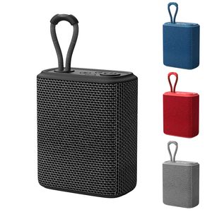 2022 Kumaş Mesh Taşınabilir Su Geçirmez Kablosuz Hoparlör Bluetooth 5.0 HiFi Boombox Süper Bas