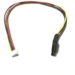 ITX PH 2.0mm 4Pin to 15Pin 3.5 2.5 Inch HDD Hard Disk SATA Power Supply Cable 20AWG Wire For Industrial HD Mini PC 35cm 5V 12V