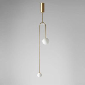 Pendelleuchten Postmoderne U-Röhre Glasleuchten Schwarz Gold Hanglamp für Küche Wohnzimmer Bar Suspension Beleuchtung FixturePendant