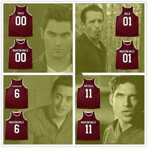 Nikivip Derek Hale 00 Peter Hale 01 koszulka koszykówki Danny Mahealani 6 Scott McCall 11 Isaac Lahey 14 Beacon Hills Men Custom Imię