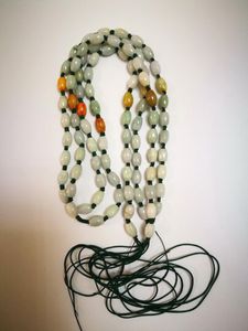 Naszyjniki wisiorek Naturalny jadeite jadeite koraliki naszyjnik sznur sznurek dla cali