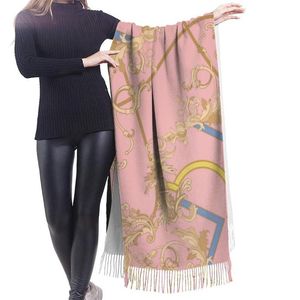Wholesale tassel scarf pattern for sale - Group buy Scarves NOISYDESIGNS Women Scarf Winter Warm Shawl And Wraps Creative Pattern Flowers Floral Pink Soft Long Tassel Female261f