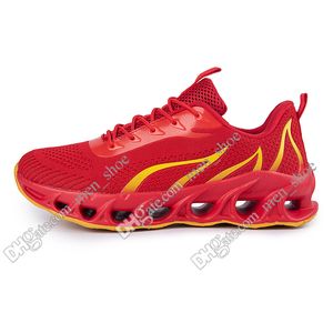 scarpe da corsa da uomo nero bianco moda uomo donna trendy trainer cielo-blu rosso fuoco giallo traspirante sport casual outdoor sneakers stile # 2001-20
