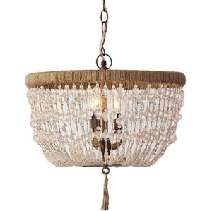 AMELIE Pendant żyrandolarki Lampa złota lampa przemysłowa vintage k9 koralika kryształowe oświetlenie retro salon sypialnia kuchnia hotel kuchenny