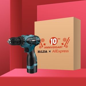 Hilda Electric Screwdriver Drill Lithium Battery Mini Cordless Power Tools Y200321