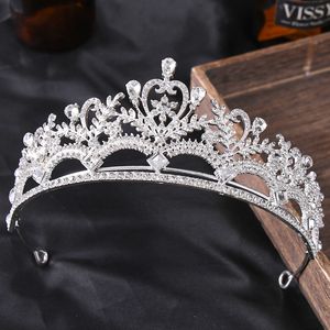 Coroas nupciais coroas faixas de cabelo mulheres noiva bride cristal tiara princesa cabeça banda coroa casamento tiaras festa de aniversário desempenho estilo acessórios de cabelo