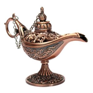 1pc Geleneksel Hollow Out Peri Masalı Magic Aladdin Ing Lamba Çay Pot Vintage Retro Ev Dekorasyon Aksesuarları 220707