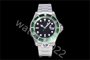 AR Мужские часы Vintage Super Clone ETA.3135 M16610LV-93250 Сапфировое зеркало 904L Зеленое керамическое кольцо Глубокие водонепроницаемые дизайнерские часы