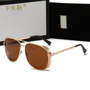 Polariserade solglasögon för män och kvinnor Nya PC linsramar Fashion Oval Face Retro Solglasögon Kör Holiday Seaside Beach