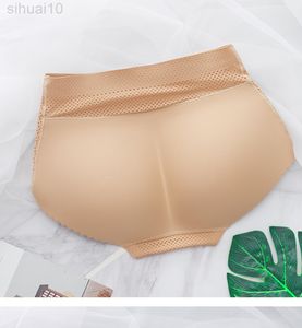 Lady Vita media Slip imbottiti sexy Bum imbottito Butt Lifter Enhancer Hip Push Up Slip Intimo Slip senza cuciture Butts L220802