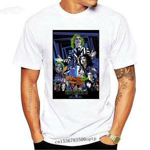 ingrosso Film Americano-T shirt maschile Beetlejuice American Classic Horror Movie Maglietta Tanda Vintage Tees Crewneck Cotton xl xl Tops