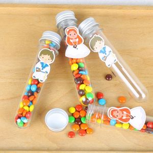 Gift Wrap My First Communion Favor Test Tubes Clear Plastic Candy Boxes Boy Kids Birthday Decoration Event Party SuppliesGift