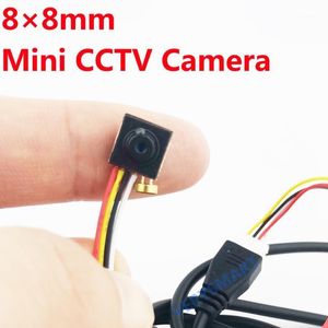 Kameror Super Small Mini Analog Camera med MIC/Audio 800TVL CMOS HD Color CCTV Lens Storlek 8x8mm Micro Security Cameraip IP ROGE22