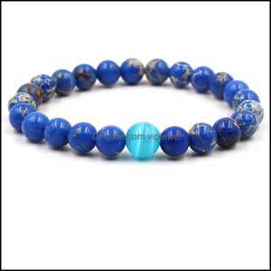 Charm armband naturliga stenar pärlor armband kejsare opal pärla vipjewel drop leverans 2021 smycken vipjewel dh3mk