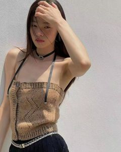 Women's Blouses & Shirts Designer New Spring Autumn Fashion Sexy T-shirt Knitted Sweater Tube Top Vest Summer Shirt Upscale Clothing Valentine's Day 6UIB