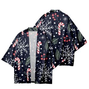 Mäns avslappnade skjortor godis cane stil sommar kort ärm kimono skjorta unisex slitar