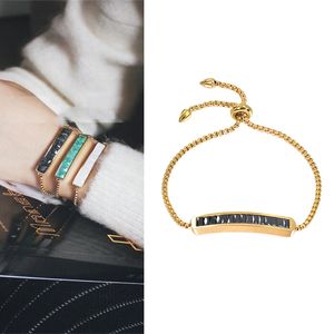 2022 Women's Wrist Bracelets With Black Stone Fashion Bangles Accessories On Hand Party Holiday Gifts African Jewelry Dubai Christmas Gift Female Top Quality Gifts