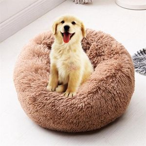 Comfortable Animals Supplies Round Large Dog Basket Kennel Pets House Cushion Mat Basket For Dog Bed Cat Panier Doghouse 201225