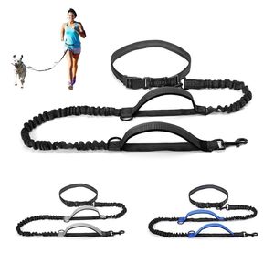 High Qulity Retractable Hands Free Dog Leash For Running Dual Handle Bungee Leash Reflective For Large Dogs Pet Supplies 220815