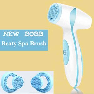 Dropshipping Link For Vip Electric Facial Cleansing Brush Sonic Pore Cleaner Nu Galvanic Spa Skin Care Massager Face Lift220429