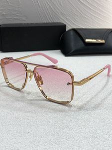 A DITA Mach Six DTS121 Topp originaldesigner solglasögon för mens berömda fashionabla retro lyxmärke glasögon modedesign kvinnors solglasögon med box uv380