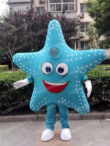 Performance Starfish Mascot Costumes Halloween Natale Personaggio dei cartoni animati Abiti Tuta Pubblicità Carnevale Unisex Adulti Outfit