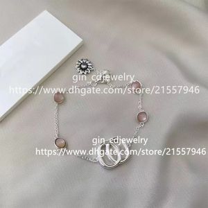 Luxur Designer Fashion Letter Ancient Silver Ladies Armband Net Red Par Birthday Wedding Engagement Gift