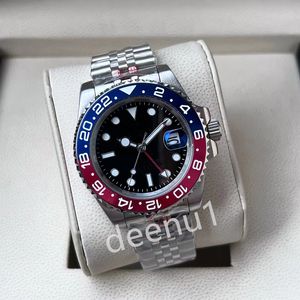 Mens Automatic Watch 904L Paspak ze stali nierdzewnej Sapphire Swim Swim Standwatch 40 mm zegarek Montre de Luxe