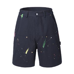 Wholesale wide length pants resale online - Elastic Waist Wide Leg Casual Summer Cargo Shorts for Men Pockets Straight Loose Knee Length Pants