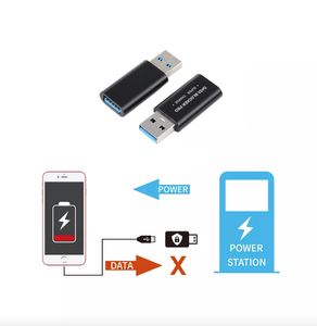 50V-5A Super Charger USB-A Data Adapter Blocker Pro Defender Fast Laddare Skydda mot Juice Jacking