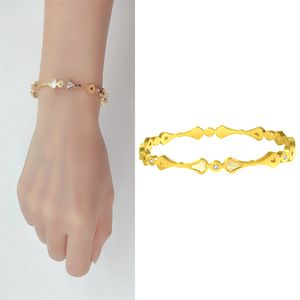 Hand Bracelets for Women Fan-Shaped Shell Stainless Steel Fashion Charm Luxury Gold Color Natural Stones African Jewelry Dubai On Hands Accessory Girls