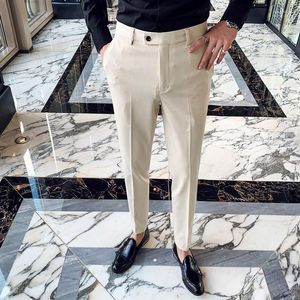 Wholesale white suit black pants for sale - Group buy Men s Pants Men s Social Masculina Suit Trousers Man Formal Spring Men Dress Slim Fit Black White Pantalones HombreMen s Naom22