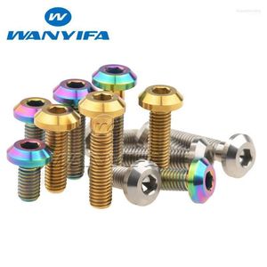 Bike Brakes Titanium M8x 15 20 25 30 35 40mm GR5 Ti Hex Socket For Bicycle Disc Motorcycle Brake Rotor Mount Bolt Screw