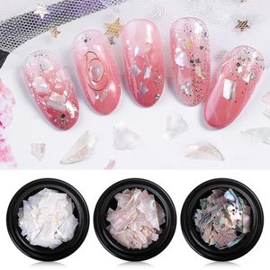 Nail Art Decorations Abalone Fragments Natural 3D Shell Dyed Fragment Gel Polish Nails Arts Decoration Accessories WH0619