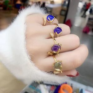 Sensitive Temperature Change Jade Ring Female Does Not Fade Personality Index Finger Ring Cold Wind Wedding Jewelry CX220318