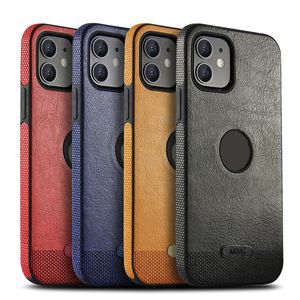 NOVO Business Leather Pattern Stitching Phone Soft Protecção completa Anti-Drop iPhone Case para 14 13Pro max /14 13Pro /13Mini /14Max Packaging de varejo