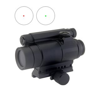 M4 Tactical Red and Green Dot Reflex Sight Hunting Rifle Scope Collimator 2 MOA Optics With Spacer och QRP2 Mount