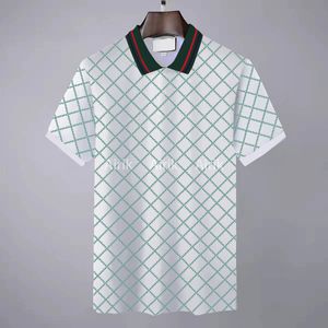 22SS Top Designer Mens Polos بأكمام قصيرة من الربيع والصيف القمصان العرضية الشارعين الهيب هوب رجال قميص غير رسمي نمط طباعة للجنسين