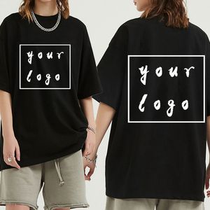T-shirt personalizzate stampabili fronte e retro Crea il tuo design ext Uomo Donna Stampa regalo originale di alta qualità 220722