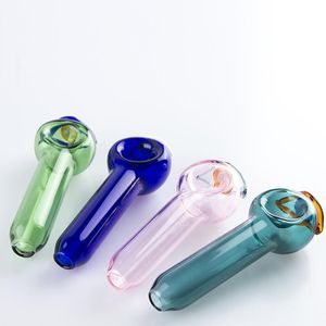 Chinafairprice Y080 Smoking Pipe About 4.1 Inches Colorful Tobacco Spoon Bowl Eye Style Dab Rig Glass Pipes