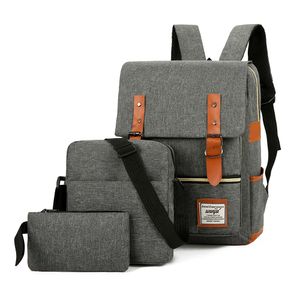 Backpack de mochila de computador grande Bolsa de lapso de lazer para viagens de viagens ao ar livre Bolsas ao ar livre com porto USB externo preto