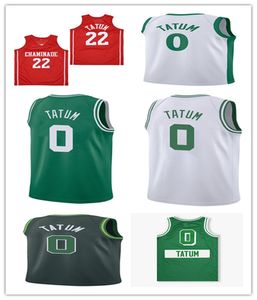 0 JAYSON TATUM 22 CHAMINADE COLLEGE PREPARATORY SCHOOL RED ALTERNATE BASKETBALL JERSEY Rot genäht