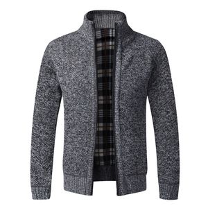 Masculino inverno grosso de camisola casual casual casacos cardigan slim fit knitwear Outwear