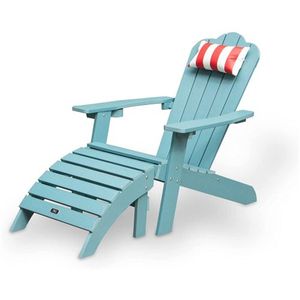 US STOCK Adirondack Chair Backyard Furniture Painted Seating with Cup Holder For Lawn Outdoor Patio Deck Garden Porch Lawn Furniture Benches
