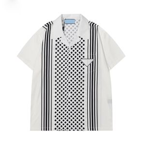 남성 패션 플라워 타이거 프린트 셔츠 캐주얼 버튼 다운 짧은 소매 하와이안 셔츠 정장 여름 해변 디자이너 드레스 셔츠